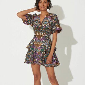 Cleobella Marisse Mini Dress | Mosaic Ikat MEDIUM